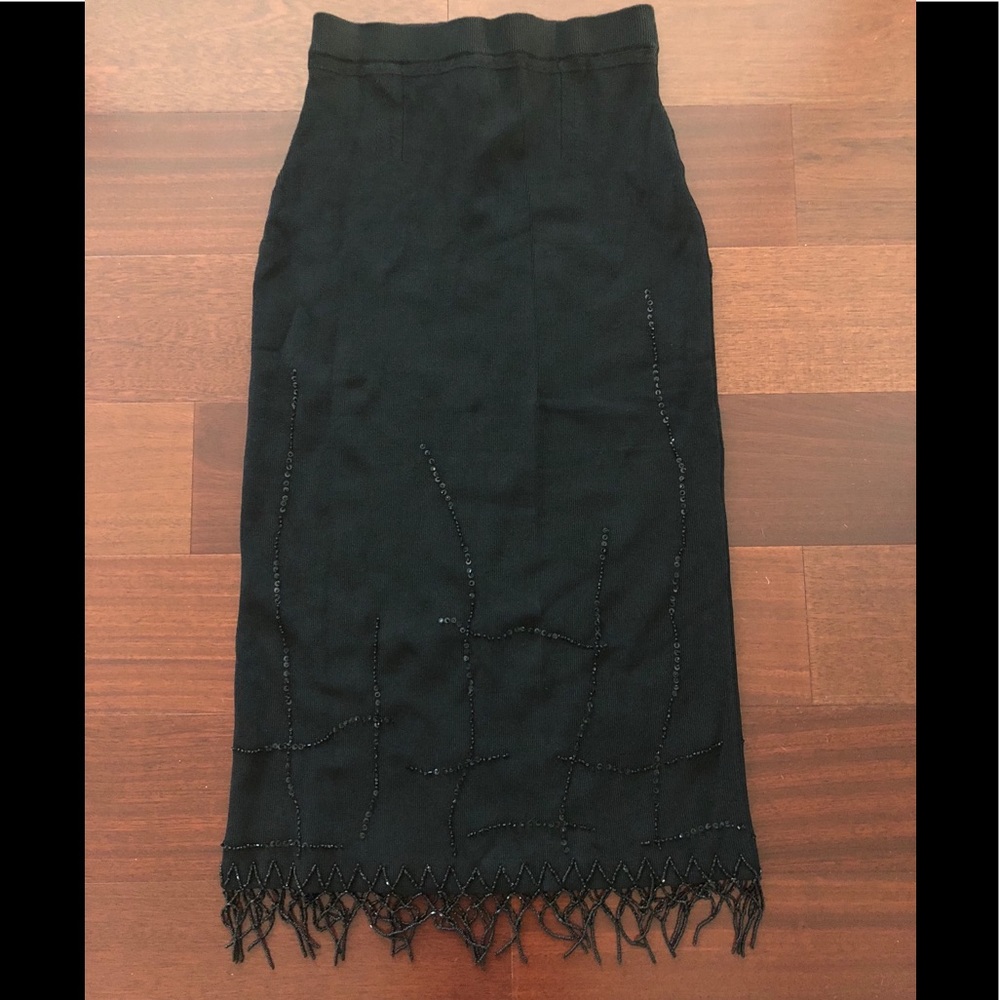 NWT ABS Black Embellished Skirt
